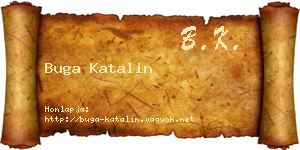 Buga Katalin névjegykártya