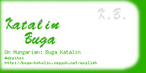 katalin buga business card